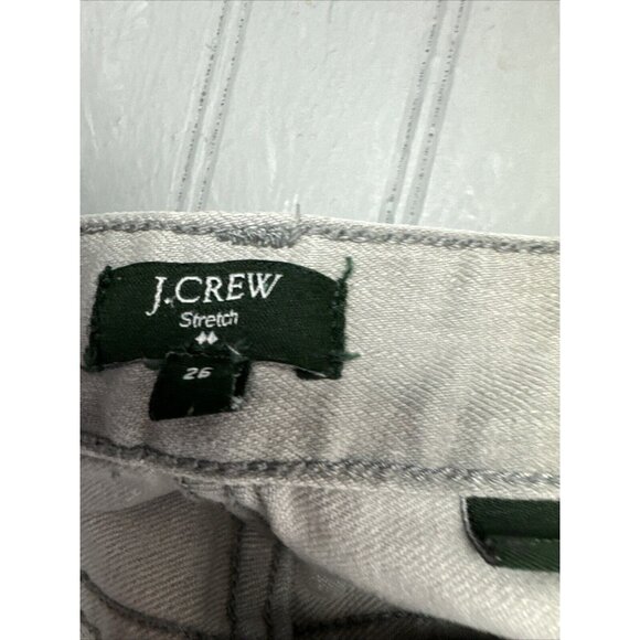 J Crew Size 26 Womens Jeans Gray Low Rise Skinny Stretch - Picture 3 of 4